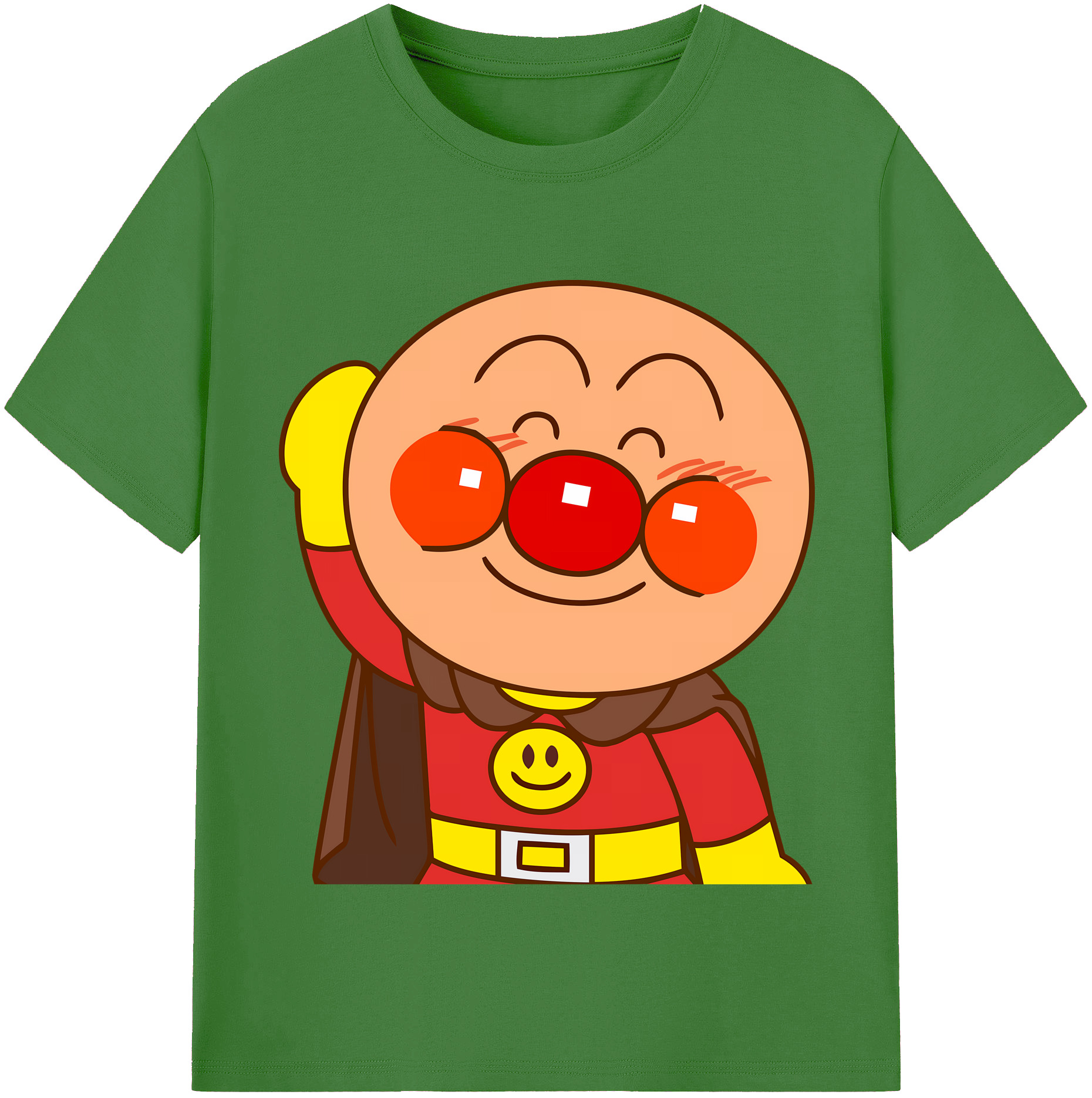 （画像用） アンパンマン Anpanman レディースカジュアルプリントTシャツ（綿100％）
